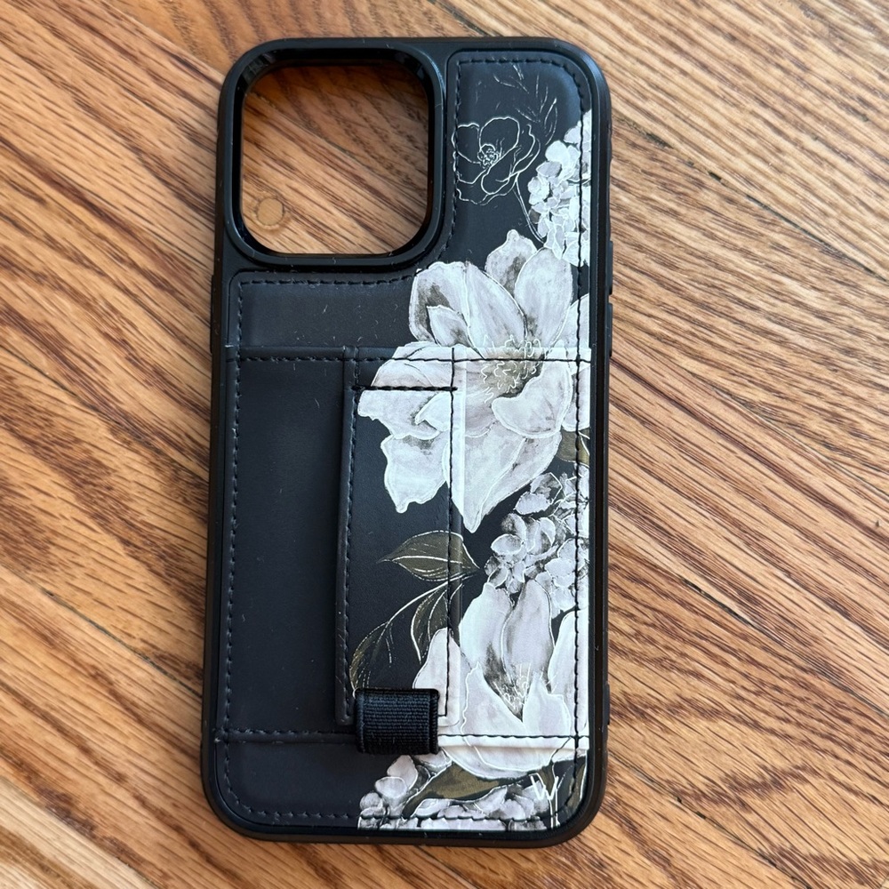 Walli Cases Dusky Bloom Black iPhone 14 Pro Max Case